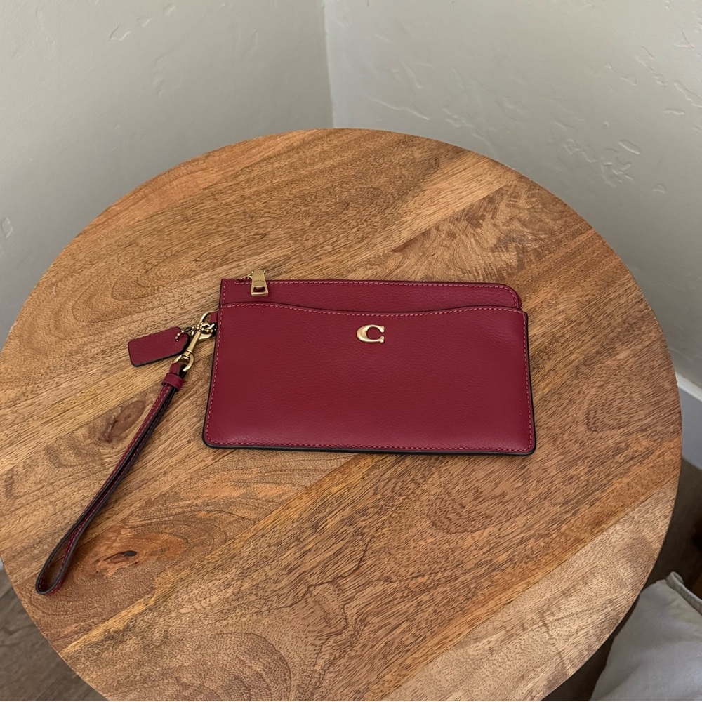 Coach Red Wallet Wristlet